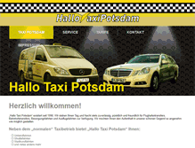 Tablet Screenshot of hallo-taxi-potsdam.de